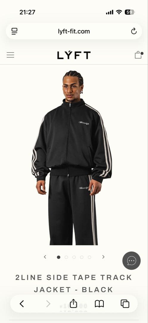 トップス 2LINE SIDE TAPE TRACK JACKET - LYFT