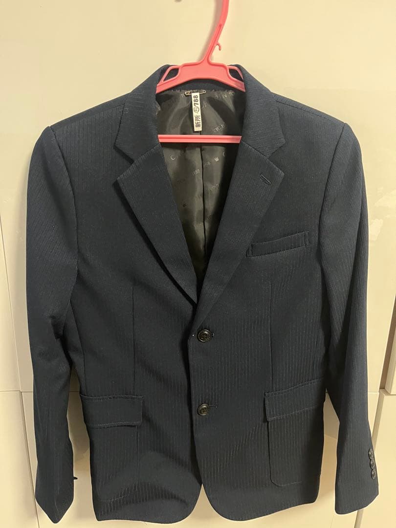 chopin ネイビー ストライプ フォーマルスーツ 160 5点セット