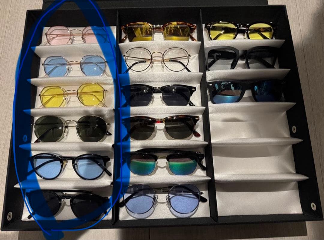 きむサングラス 左列6個セット 多色 レンズ