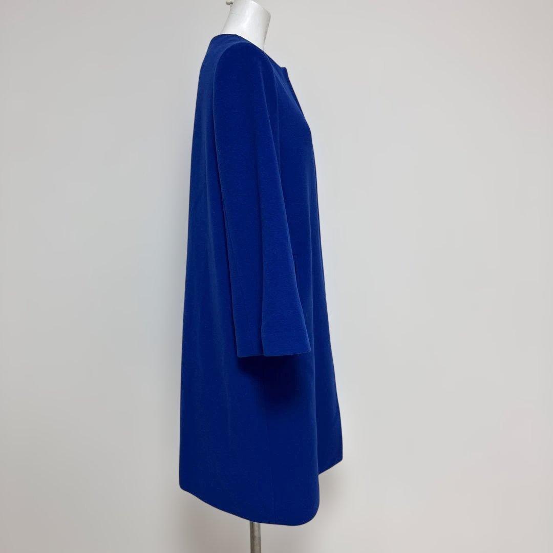 UNITED ARROWS ノーカラー ベルスリーブ コート ウール カシミア