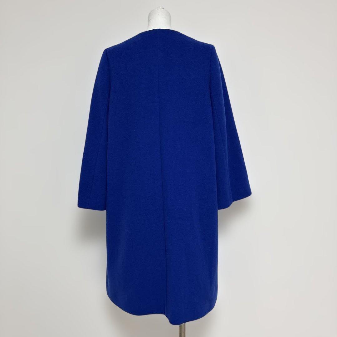 UNITED ARROWS ノーカラー ベルスリーブ コート ウール カシミア