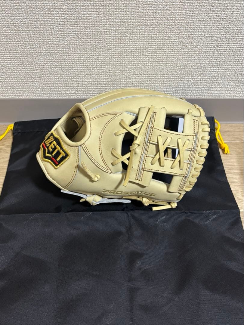 《流行色》ZETT プロステイタス　軟式内野手用グローブ　今宮健太モデル