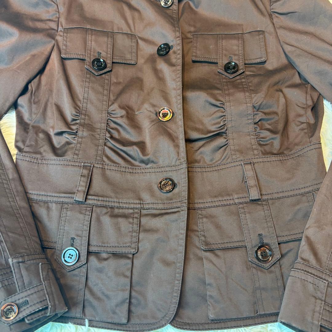 GUCCI サファリジャケット　ミリタリー　美品　スーツ　ジャケット　gg柄