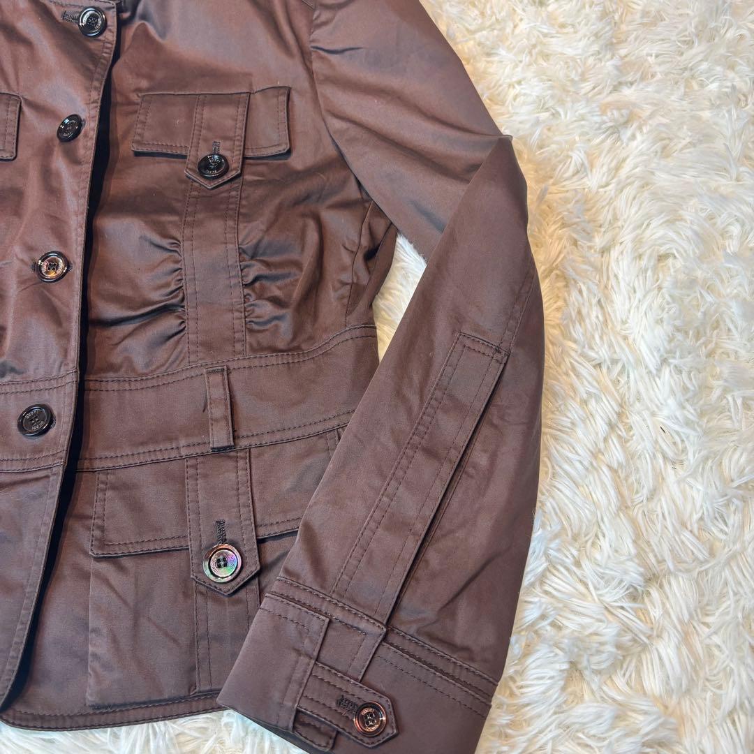 GUCCI サファリジャケット　ミリタリー　美品　スーツ　ジャケット　gg柄