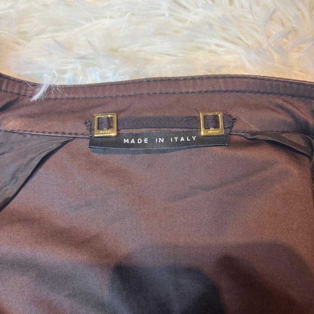 GUCCI サファリジャケット　ミリタリー　美品　スーツ　ジャケット　gg柄