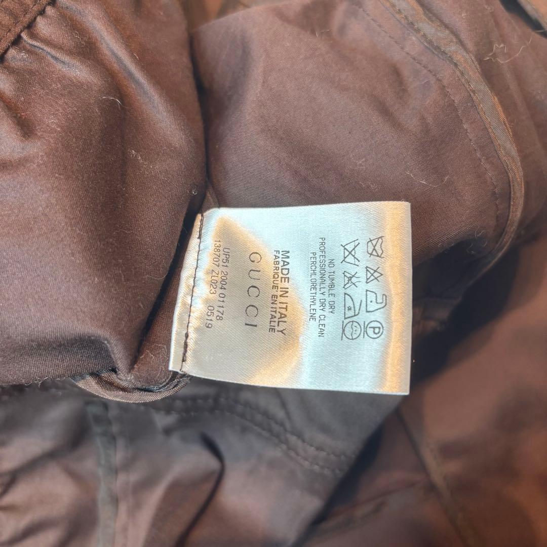 GUCCI サファリジャケット　ミリタリー　美品　スーツ　ジャケット　gg柄