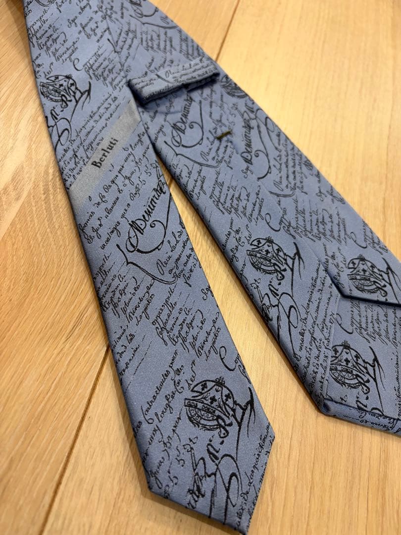 Berluti ベルルッティ　ネクタイ　ブルー
