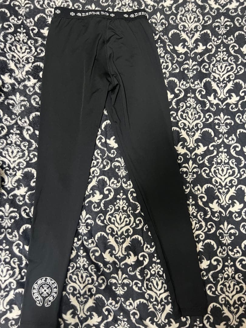 クロムハーツ　CHROME HEARTS ブラックレギンス　M 美品