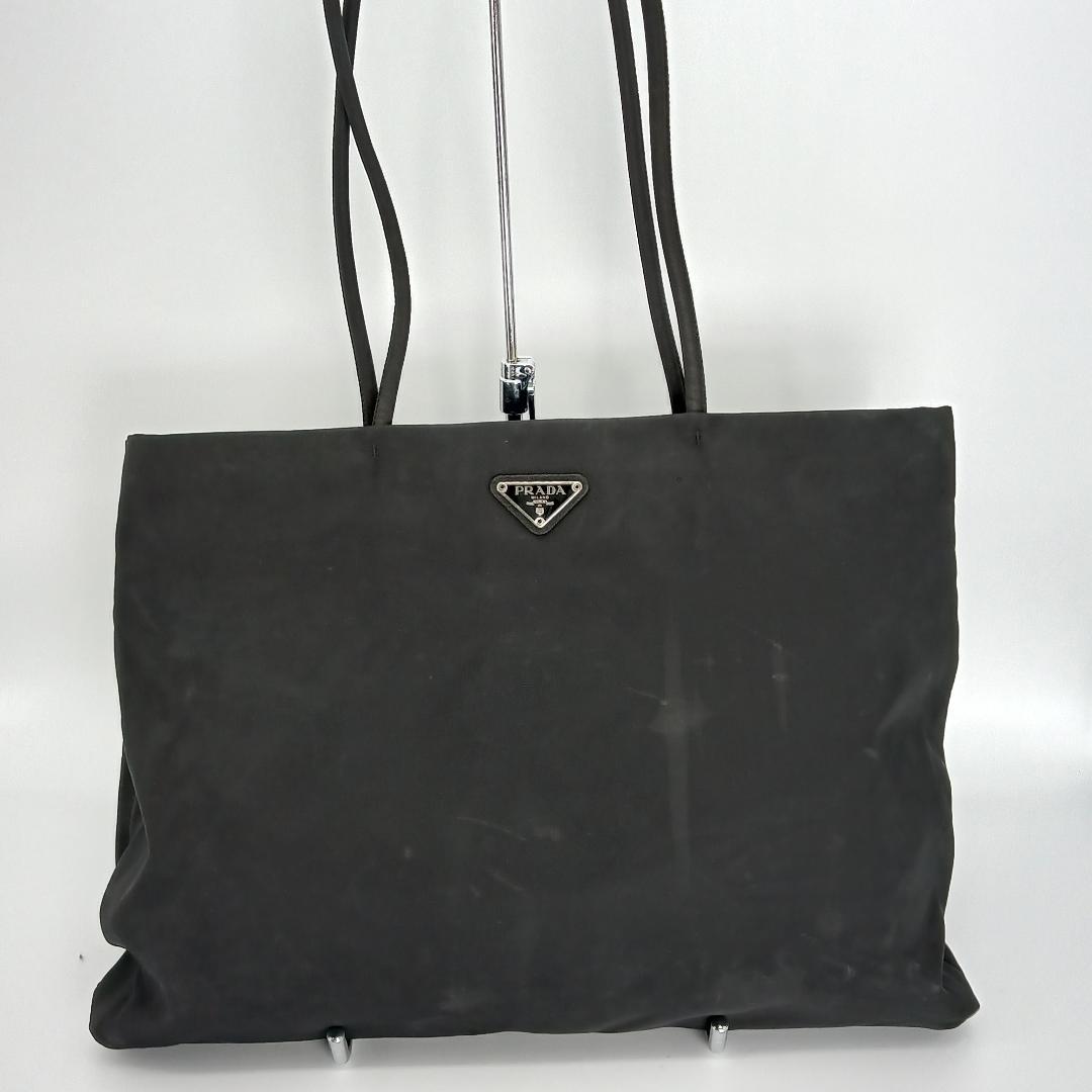 PRADA プラダ ナイロン トート 三角ロゴ 大容量 ブラック 黒