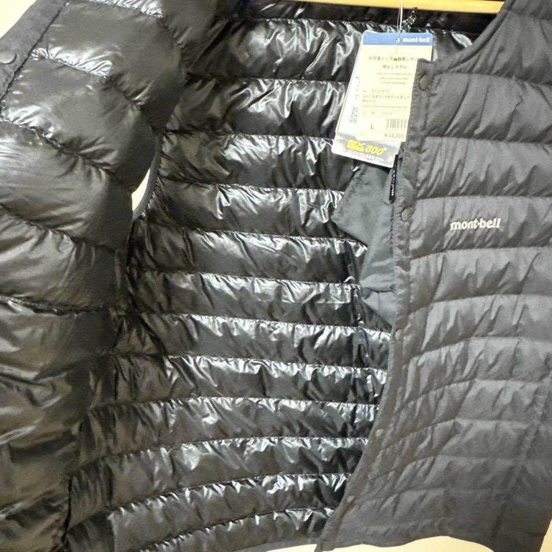 mont-bell ブラック ダウンベスト L