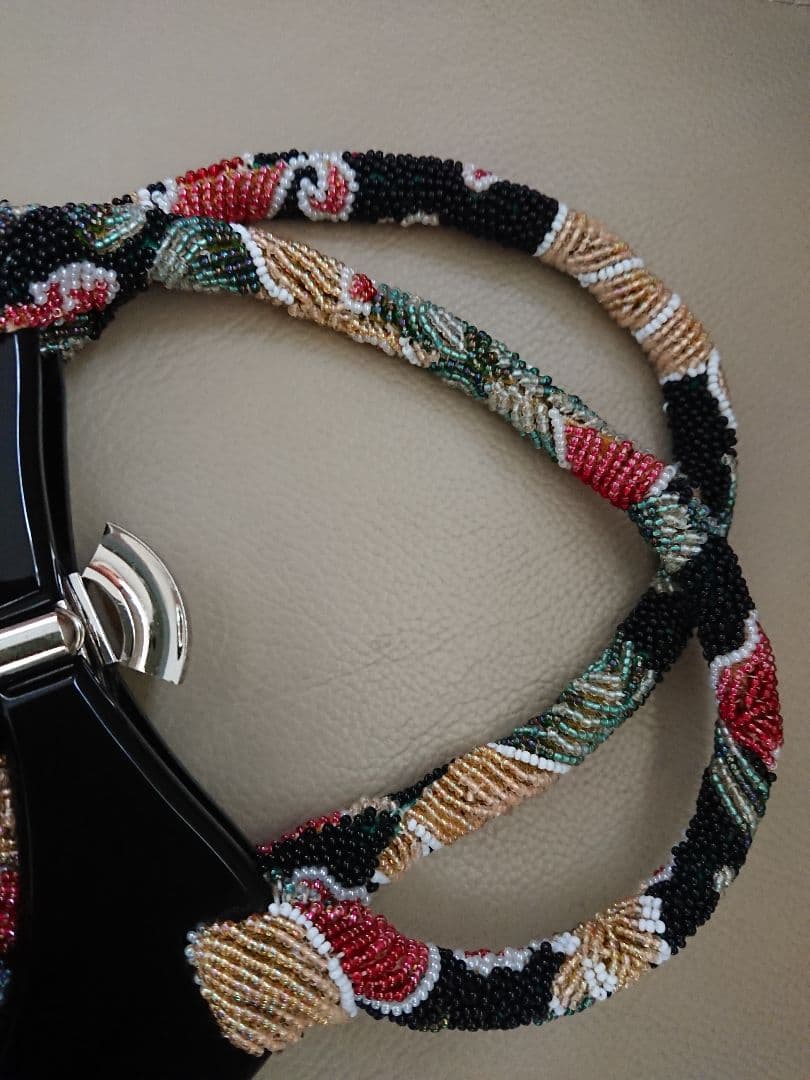 花柄ビーズ刺繍 パーティーバッグ 和装バッグ 成人式 結婚式 ビーズバッグ