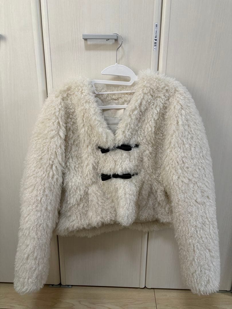 eimy istoire French poodle fur リボンジャケット