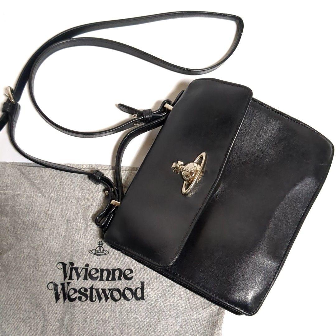 ✨ヴィヴィアンウエストウッド✨ハンドバッグ 2way オーブ レザー ブラック