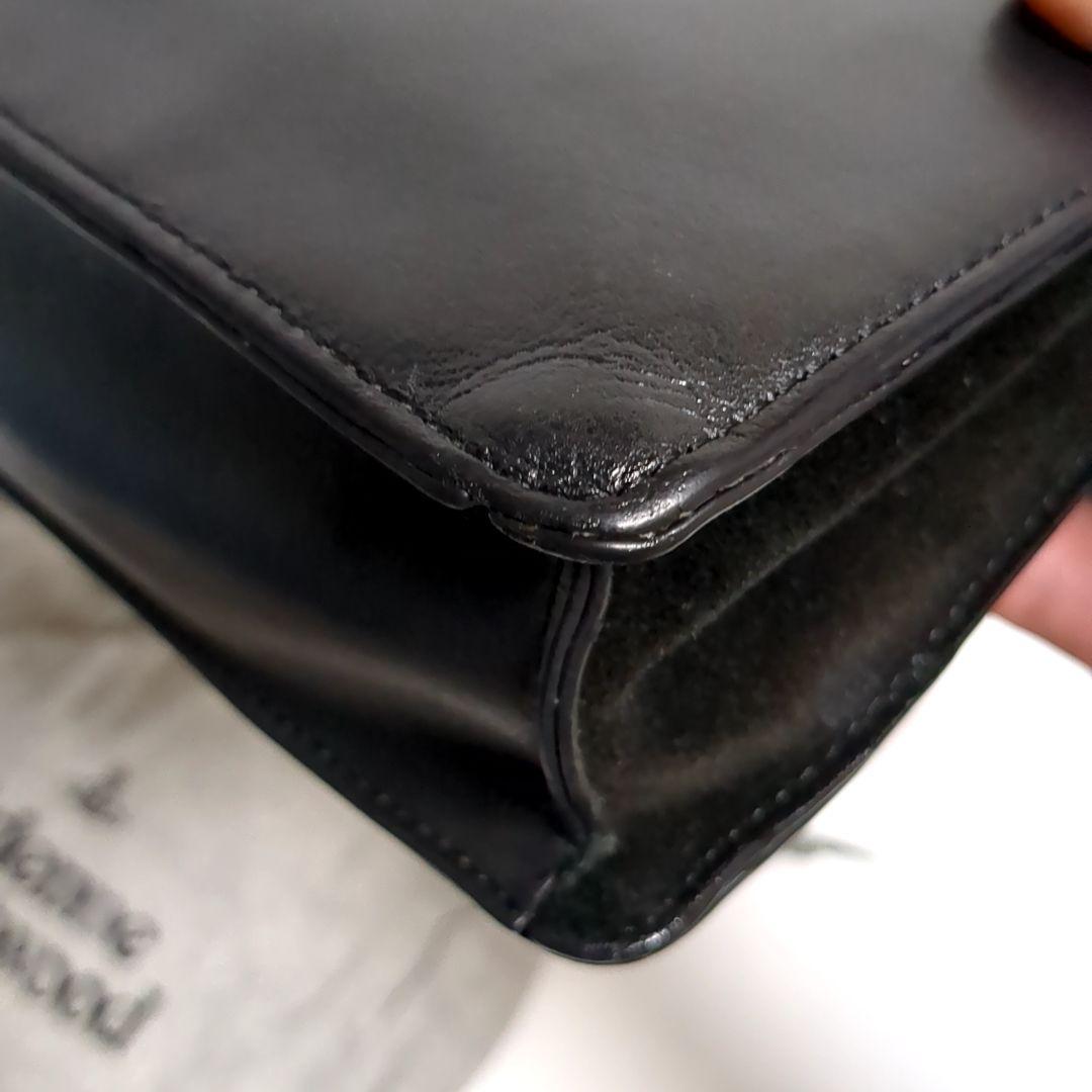 ✨ヴィヴィアンウエストウッド✨ハンドバッグ 2way オーブ レザー ブラック