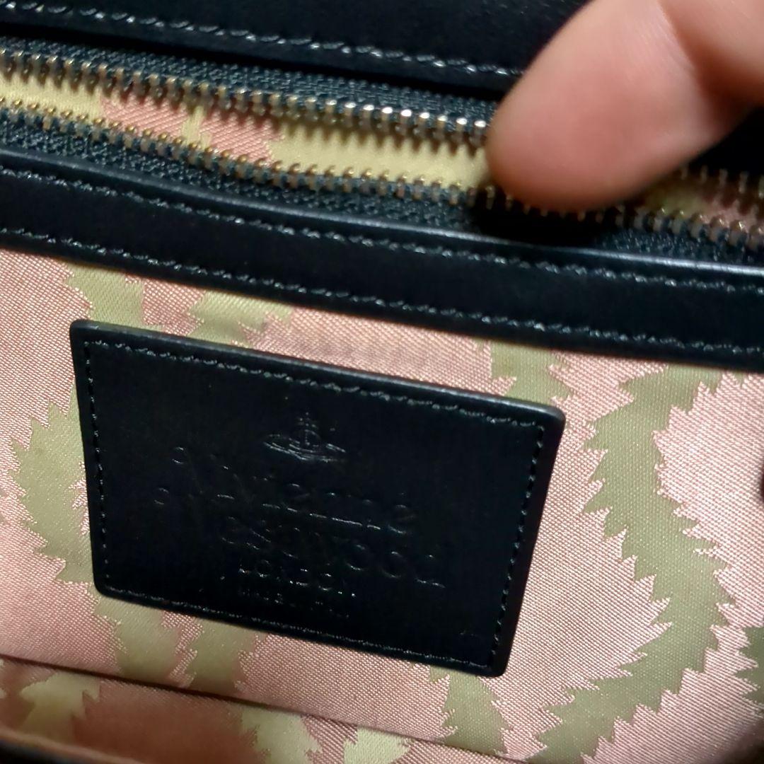 ✨ヴィヴィアンウエストウッド✨ハンドバッグ 2way オーブ レザー ブラック