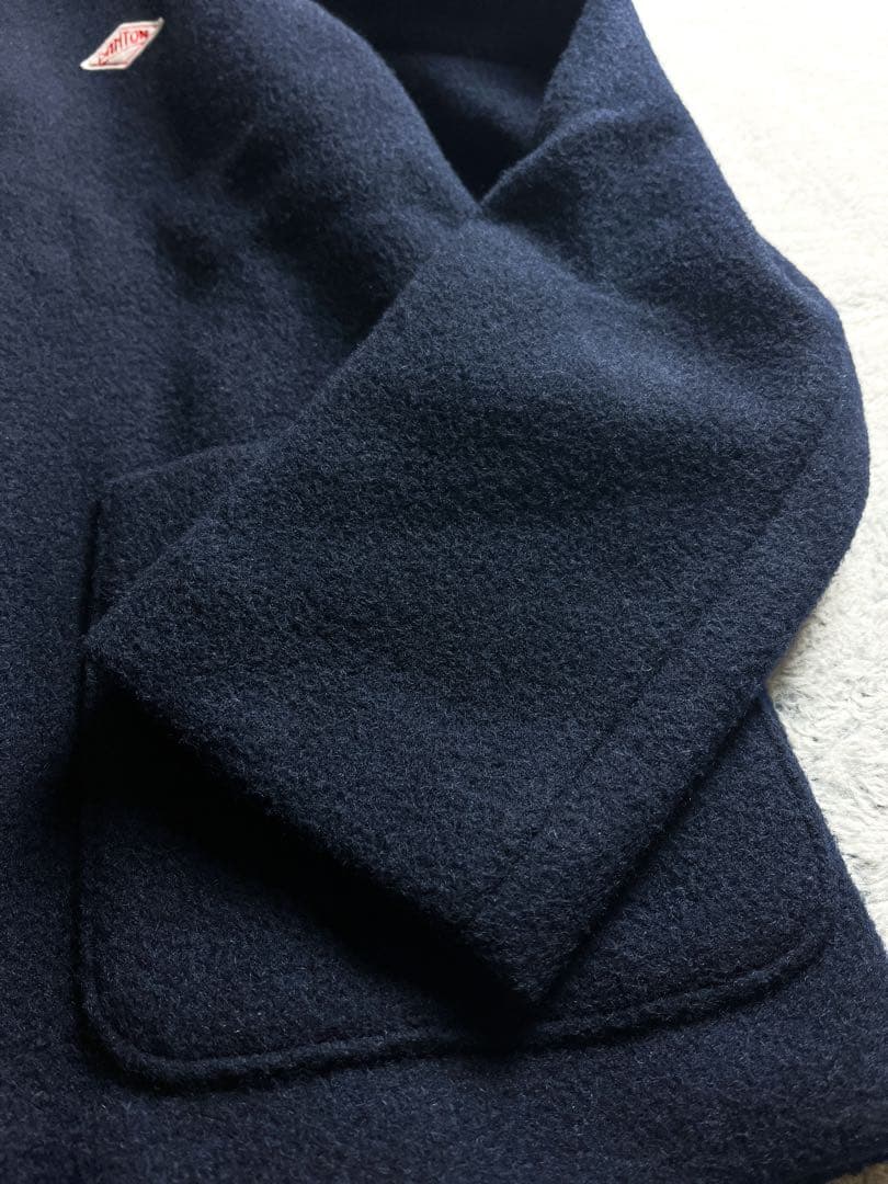 【DANTON】ダントン モッサウール ノーカラージャケット ネイビー 40