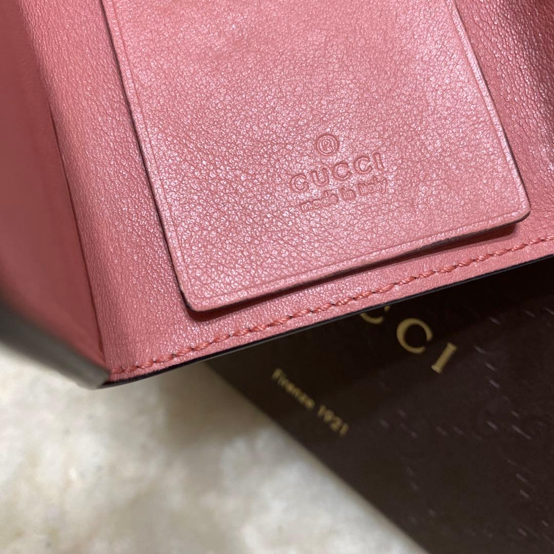 美品　グッチGUCCI　6連キーケース　GGパターン ハート型マイクログッチシマ