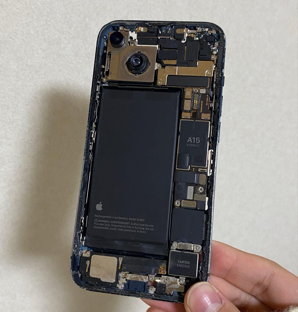 【完全ジャンク】iPhone 14 ミッドナイト 128GB 水没