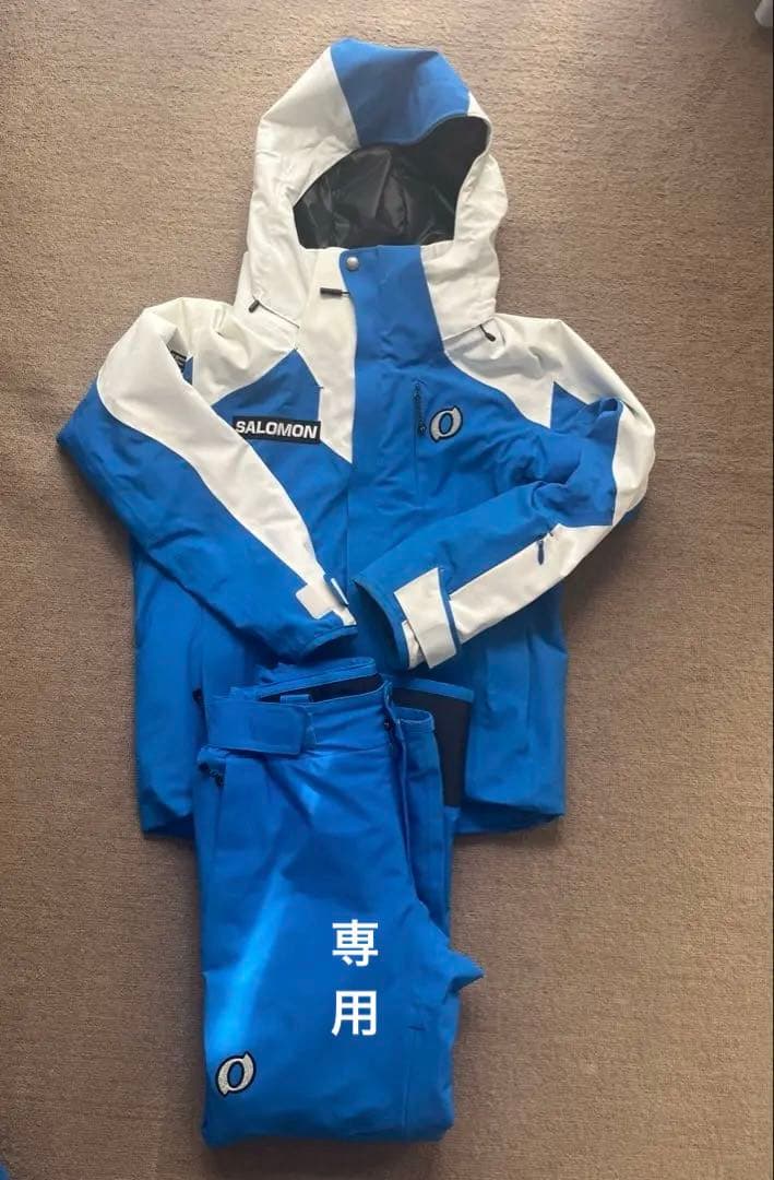スキーウェア　サロモンワッペン付き オンヨネウェア上下　SSサイズ