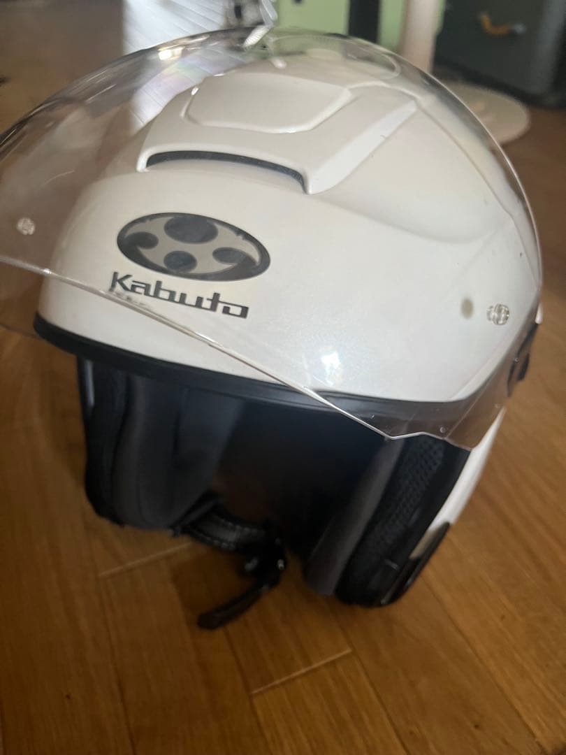 【手袋付】Kabuto ASAGI ホワイト ジェットヘルメット
