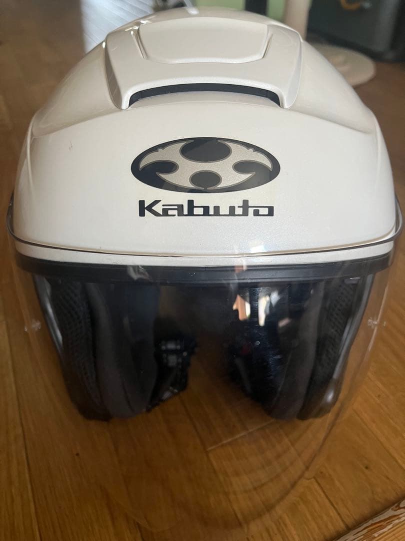 【手袋付】Kabuto ASAGI ホワイト ジェットヘルメット