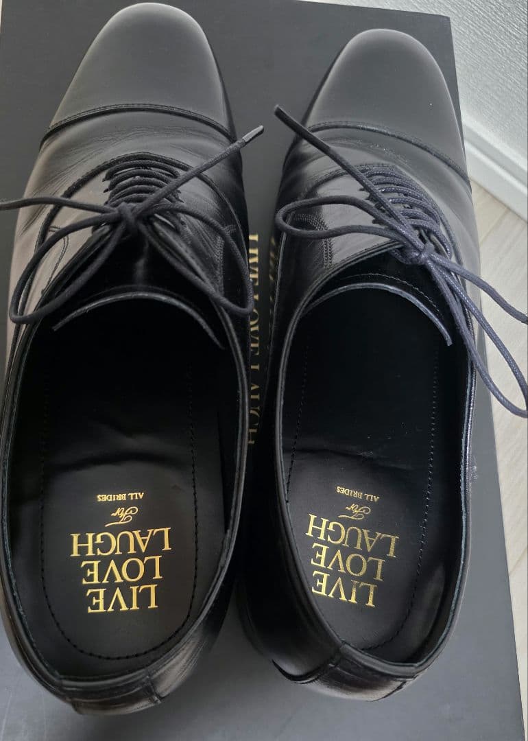 お値下げ中　LIVE LOVE LAUGH 黒革ドレスシューズ　25cm