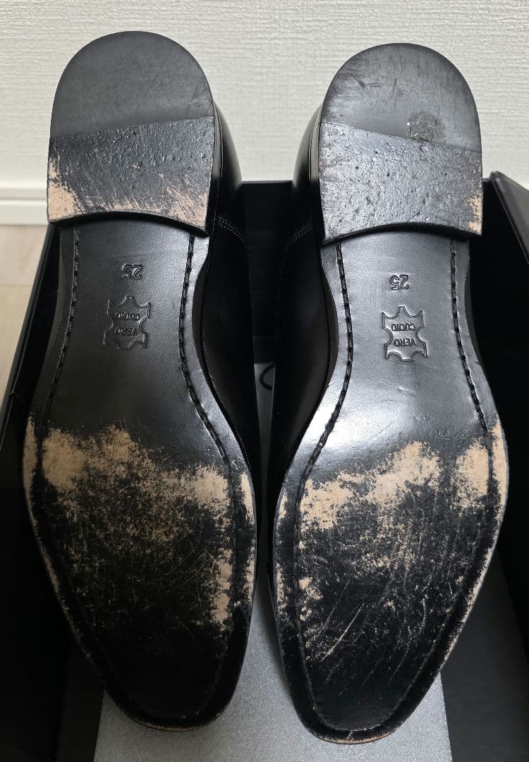 お値下げ中　LIVE LOVE LAUGH 黒革ドレスシューズ　25cm