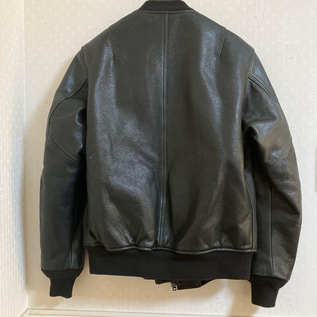 Schott/Supreme MA-1 レザージャケット サイズM
