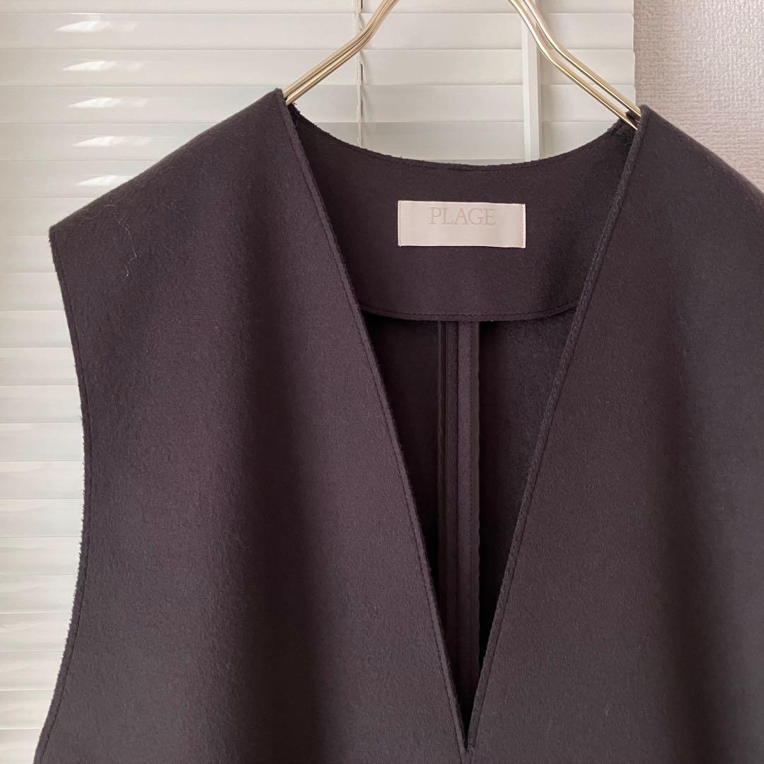 【新品】【2024AW】plage WO オーバーベスト グレー