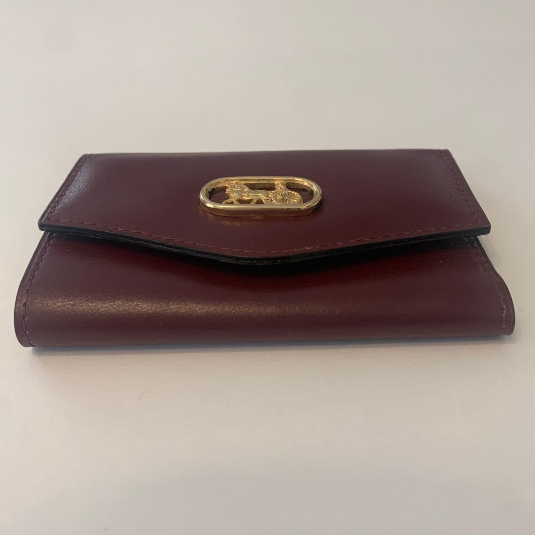 【激レア　希少】セリーヌ　ヴィンテージ　馬車金具　サルキー　レザー　キーケース