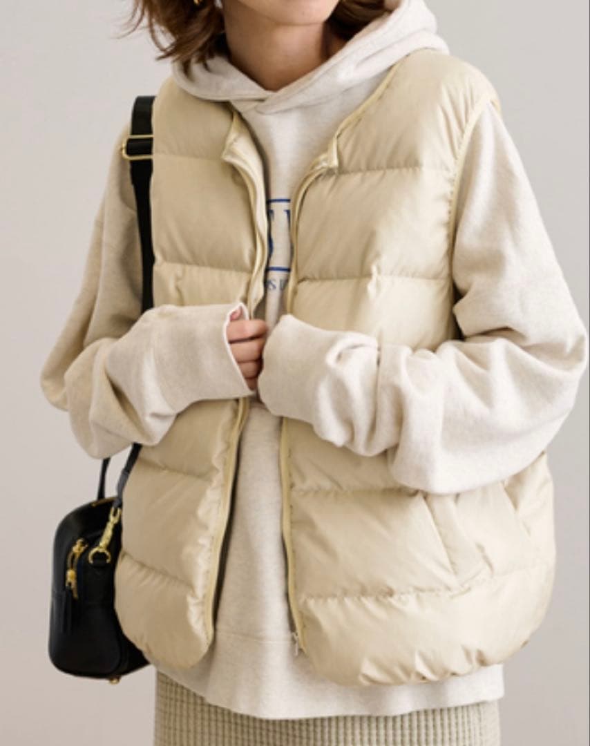 FRAMeWORK ベージュ ダウンベスト