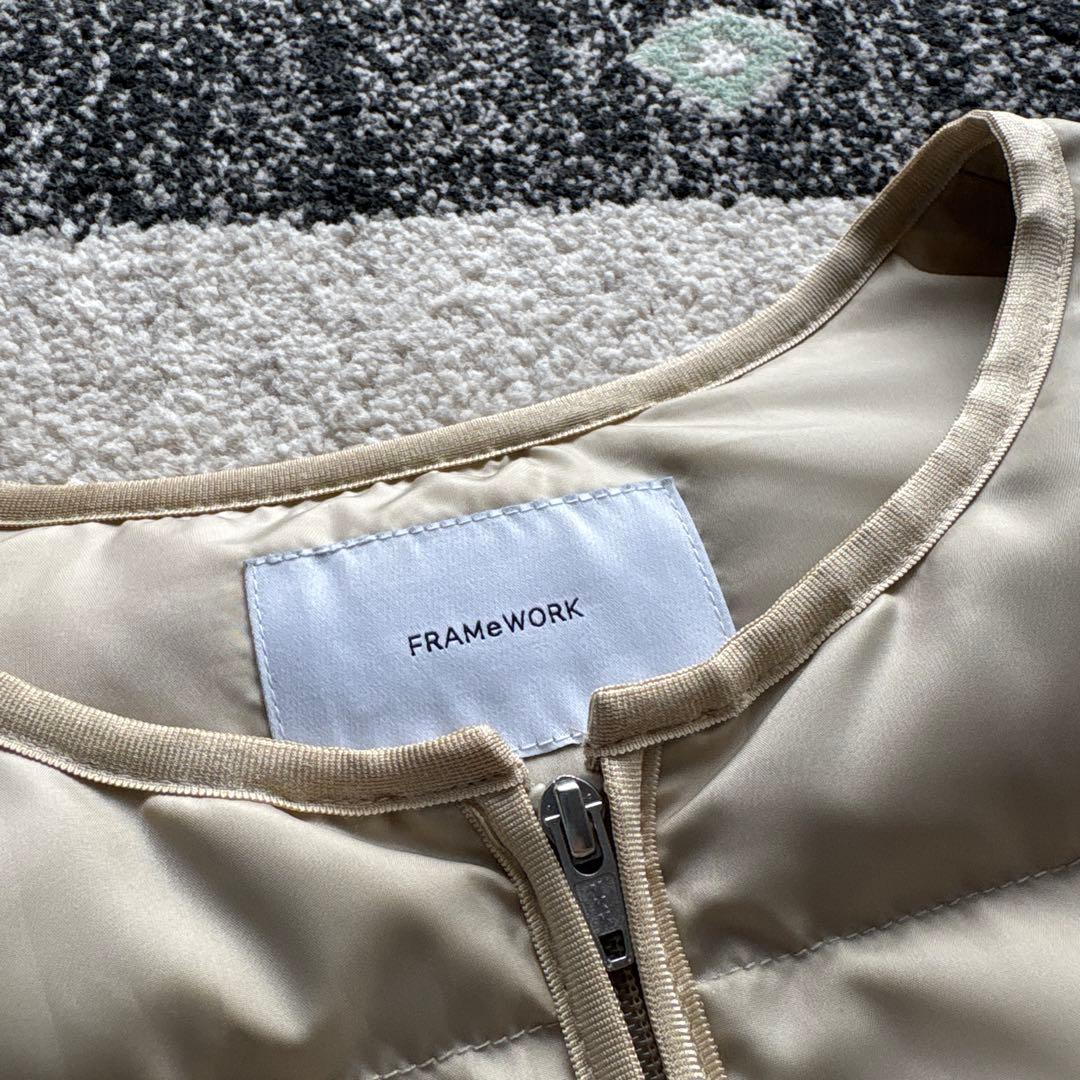 FRAMeWORK ベージュ ダウンベスト