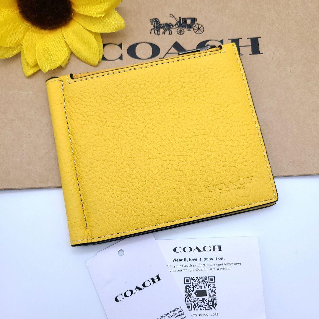 COACH マネークリップ 新品 カナリー レザー 最新作 限定品 メンズ