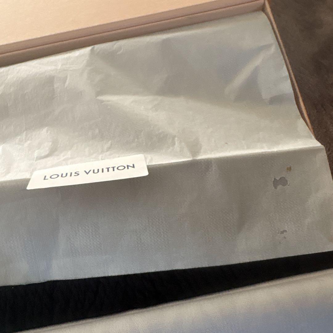 LOUIS VUITTON マフラー ロゴマニア ブラック