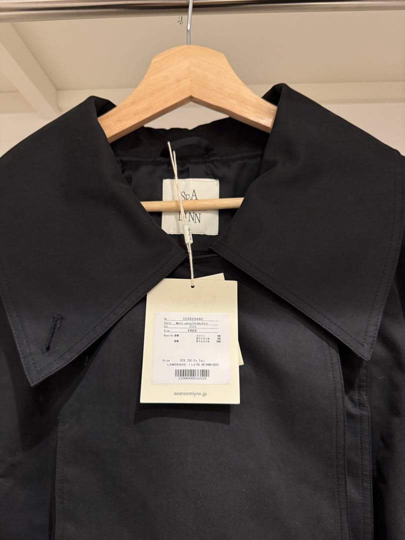 ♡searoomlynn♡新品！ショートトレンチコート　ブラック