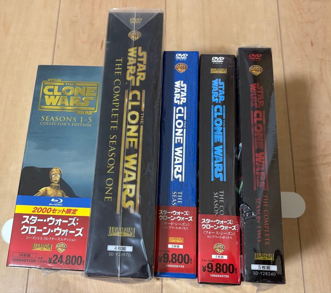① スターウォーズ　クローンウォーズ　DVDまとめ売り　新品未使用
