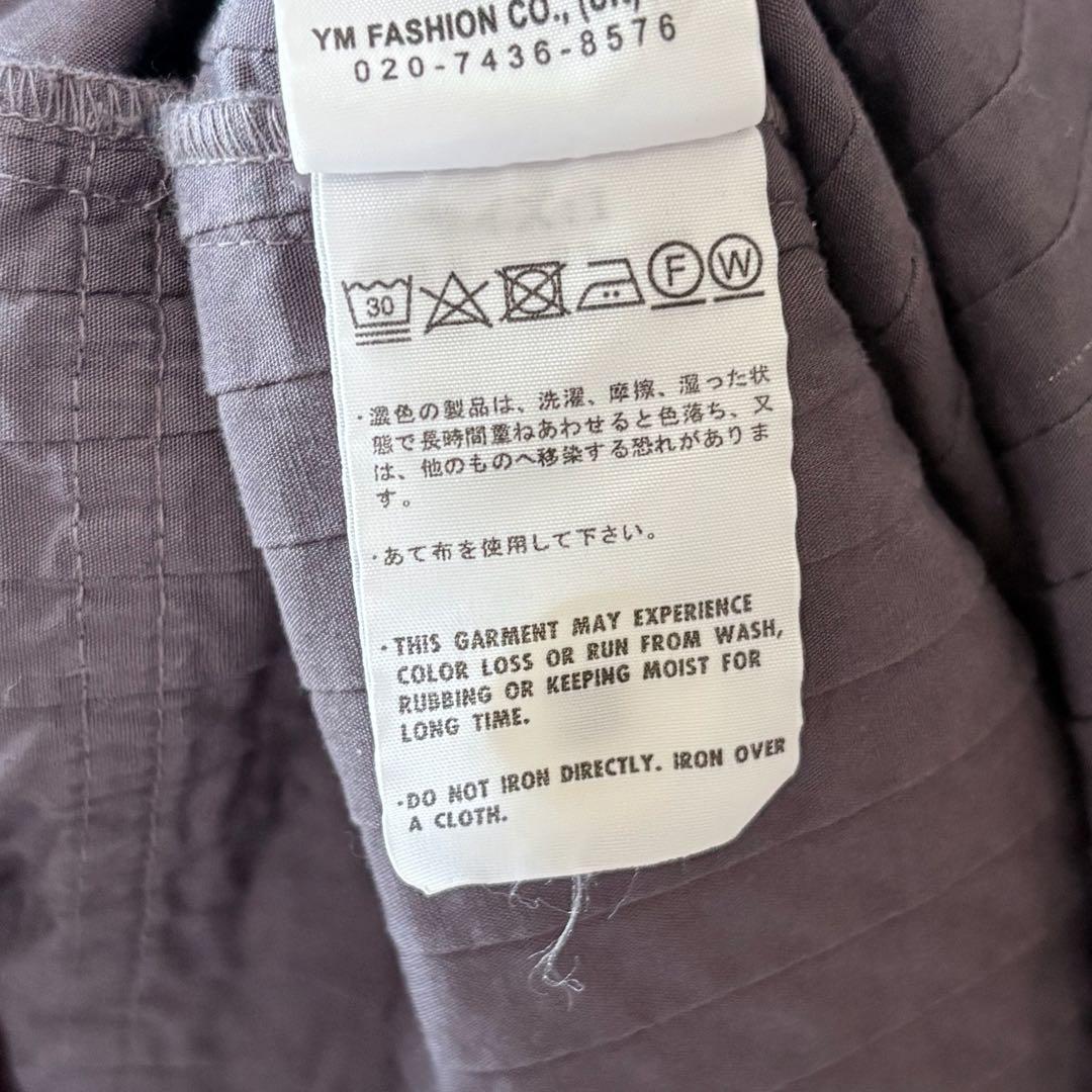 ヤッコマリカルド 美品 100%コットン Aライン プリーツジャケット コート