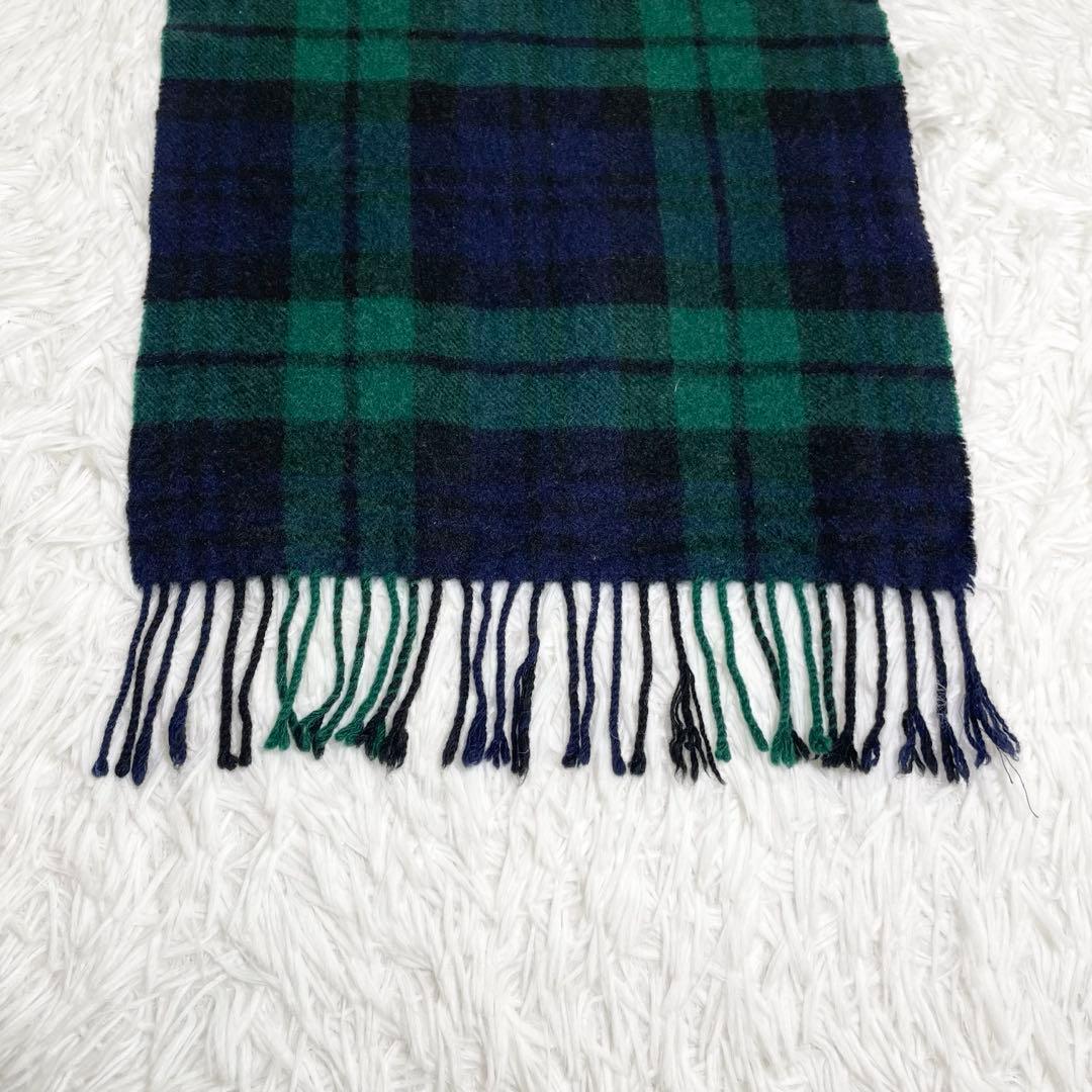 【美品】バーバリーロンドン　マフラー・ブラックウォッチ・カシミヤ