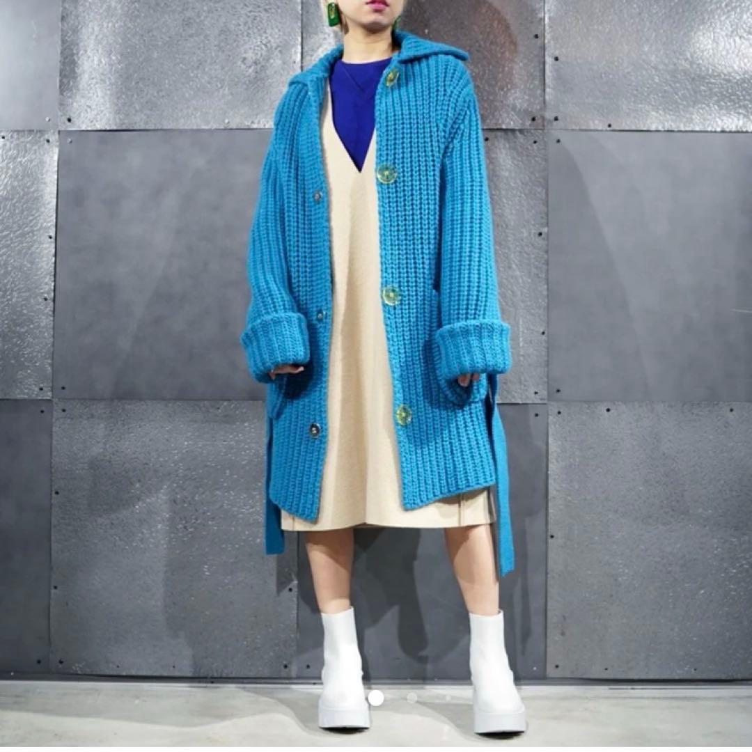 【INSCRIRE】 ニット カーディガンコート