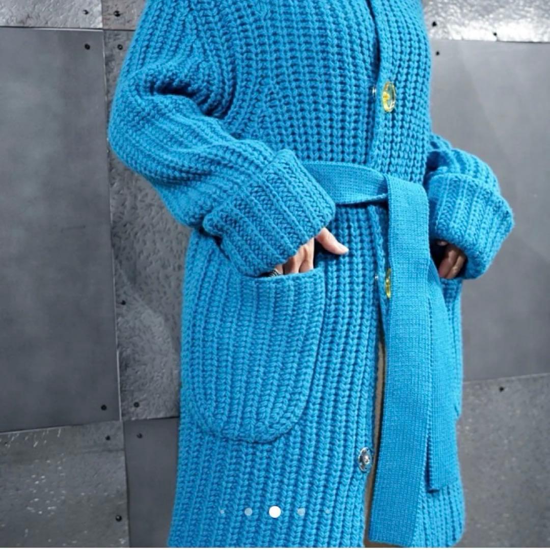 【INSCRIRE】 ニット カーディガンコート