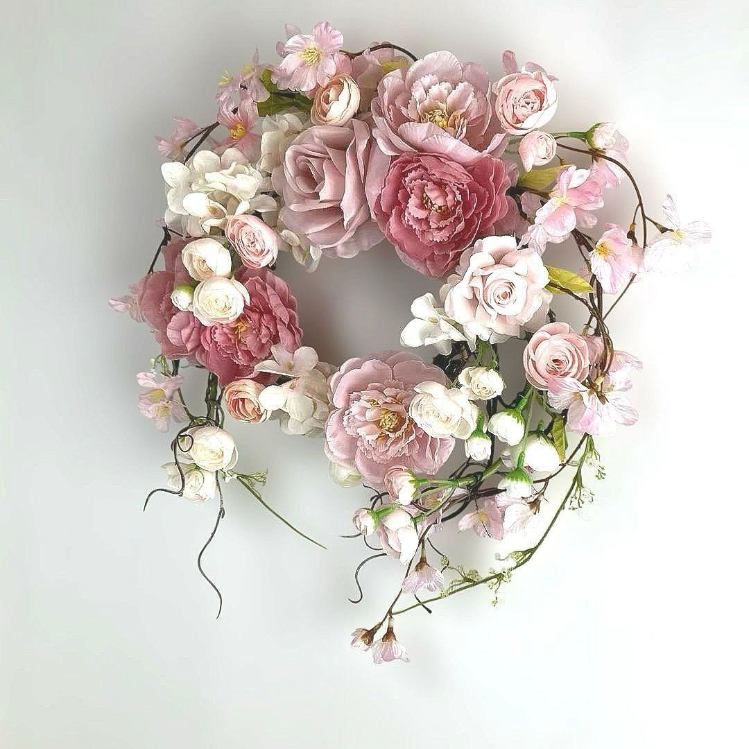 ころやこ様リクエスト①②専用『 さくら色』 桜色のリース