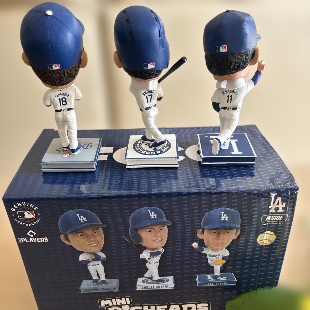 公式　DODGERS 大谷翔平 山本由伸　佐々木朗希　　　　　ボブルヘッド