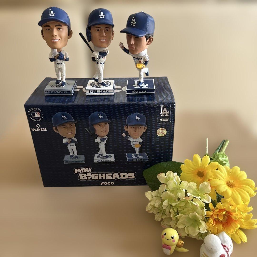 公式　DODGERS 大谷翔平 山本由伸　佐々木朗希　　　　　ボブルヘッド