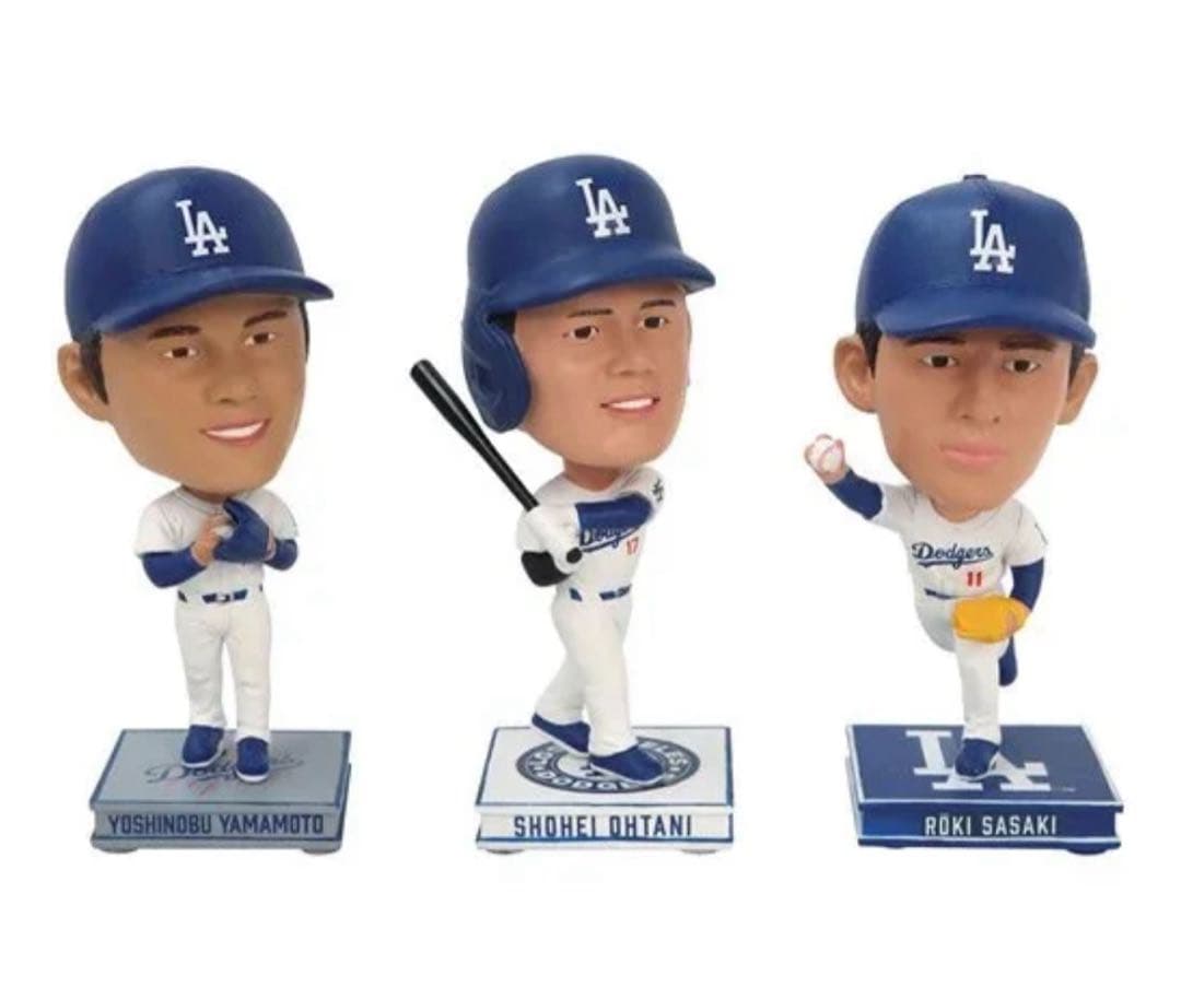 公式　DODGERS 大谷翔平 山本由伸　佐々木朗希　　　　　ボブルヘッド