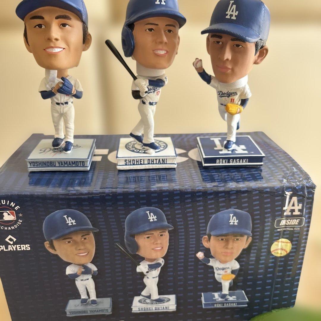 公式　DODGERS 大谷翔平 山本由伸　佐々木朗希　　　　　ボブルヘッド