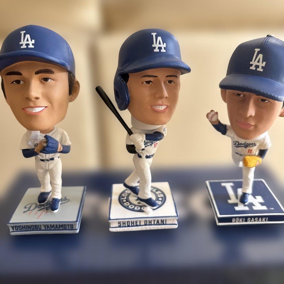 公式　DODGERS 大谷翔平 山本由伸　佐々木朗希　　　　　ボブルヘッド