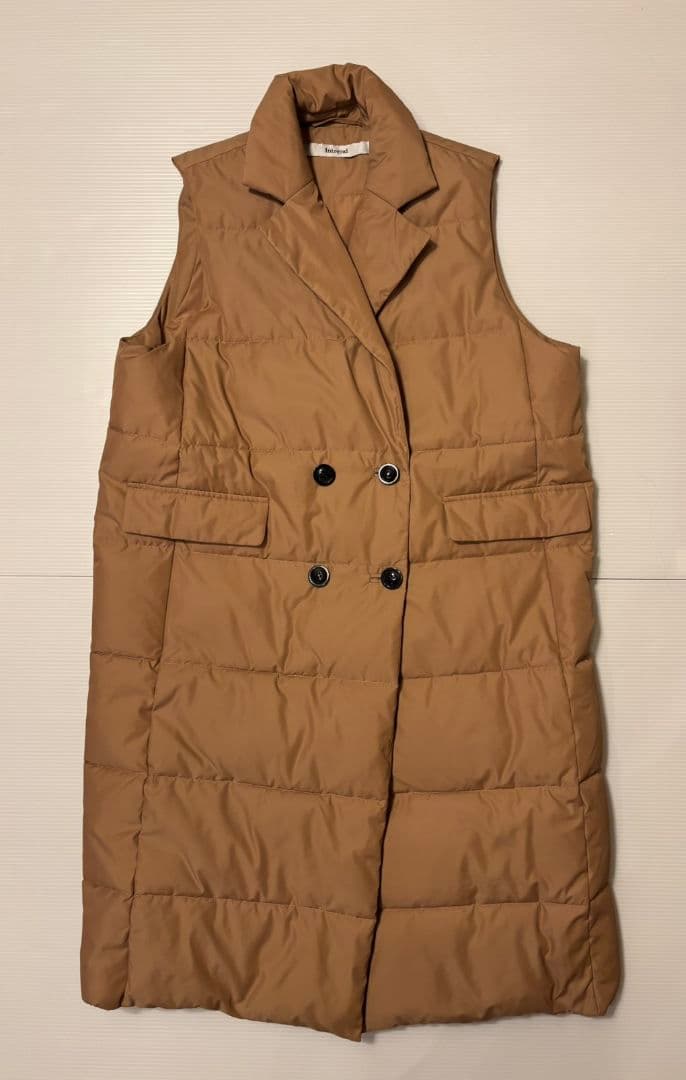 3059◆MaxMara Intrend中綿ロングベスト★美品★46