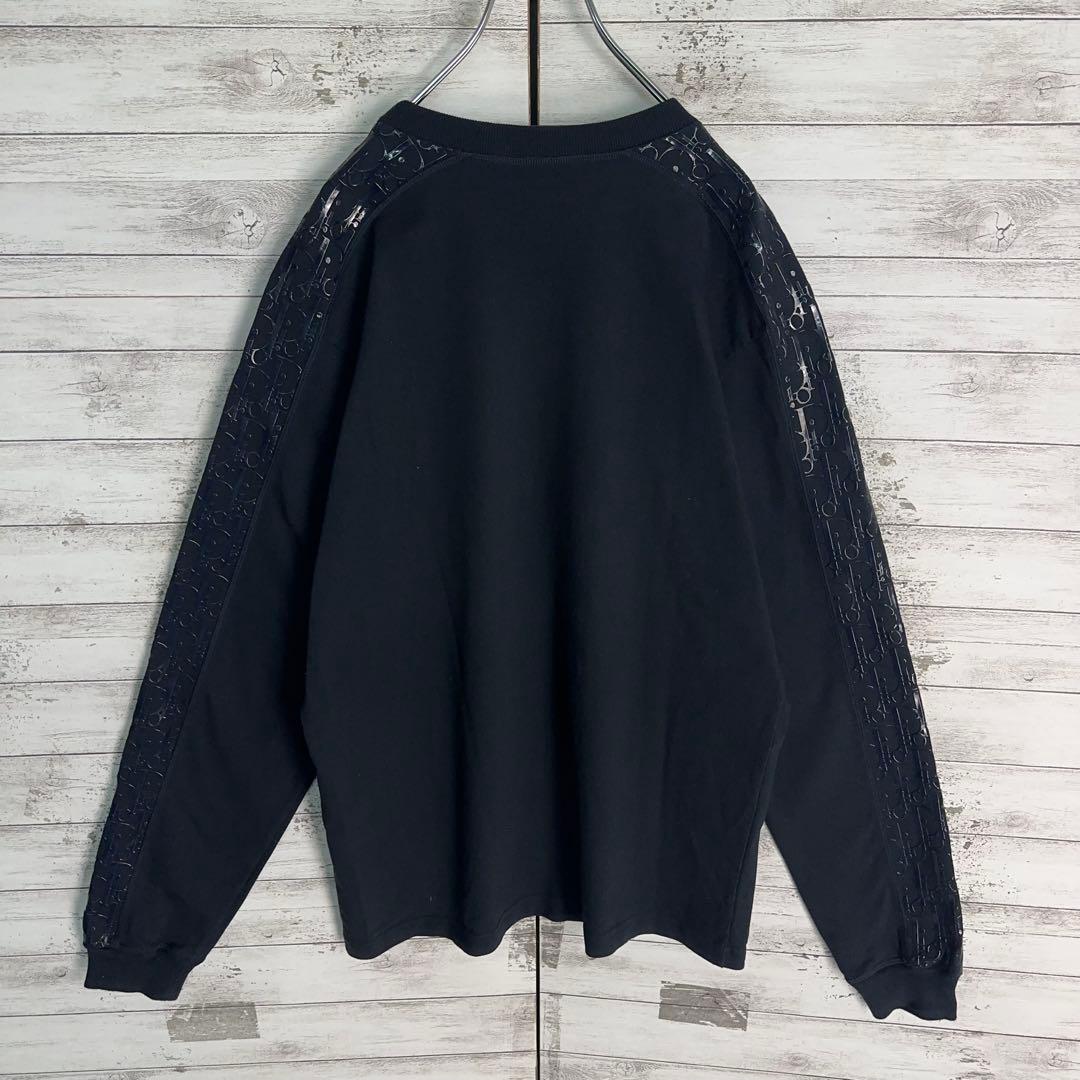 12029【美品・Lサイズ】ディオール　袖オブリーク柄ロングtシャツ　即完売