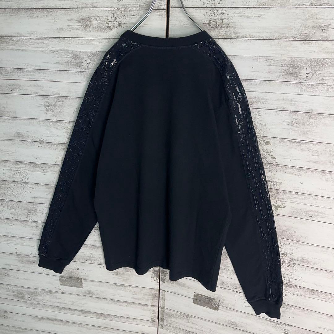 12029【美品・Lサイズ】ディオール　袖オブリーク柄ロングtシャツ　即完売