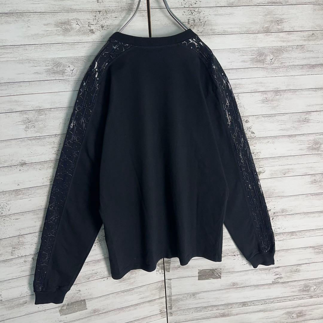 12029【美品・Lサイズ】ディオール　袖オブリーク柄ロングtシャツ　即完売
